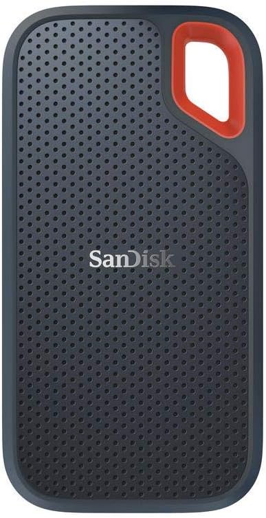 SanDisk 250GB Extreme Portable External SSD, USB-C, USB 3.1, up to 550MB/s - SDSSDE60-250G-G25