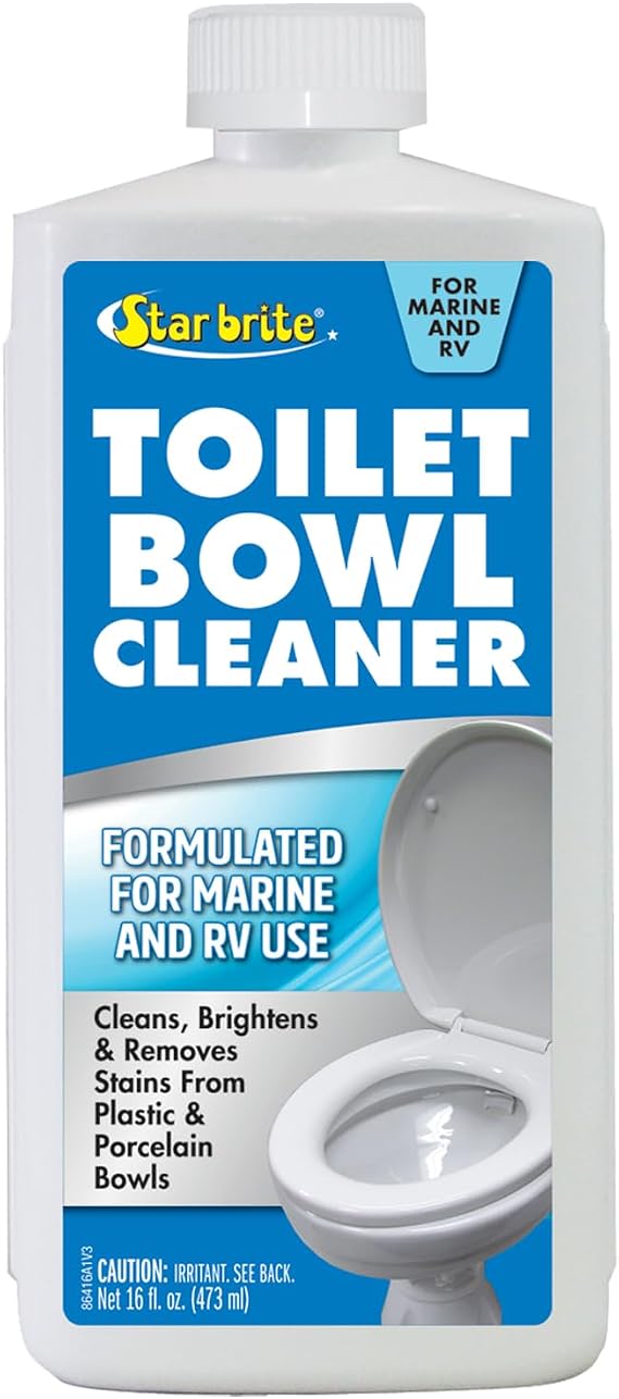 STAR BRITE Toilet Bowl Cleaner - For Boat, RV, Portable Toilets, Removes Stains, Fresh Scent, 16oz (086416)