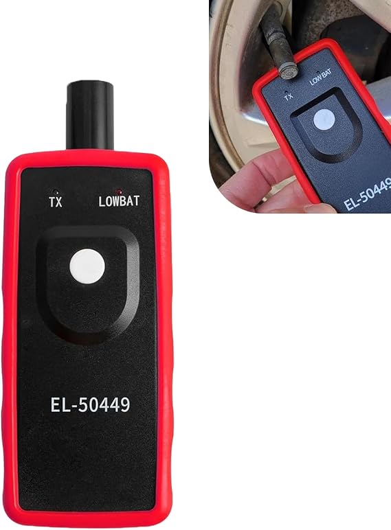 TPMS Relearn Reset Tool, Tire Pressure Sensor Programming Tool, EL-50449 TPMS Reset Device, Universal for Most Cars, Trucks, SUVs (Black)