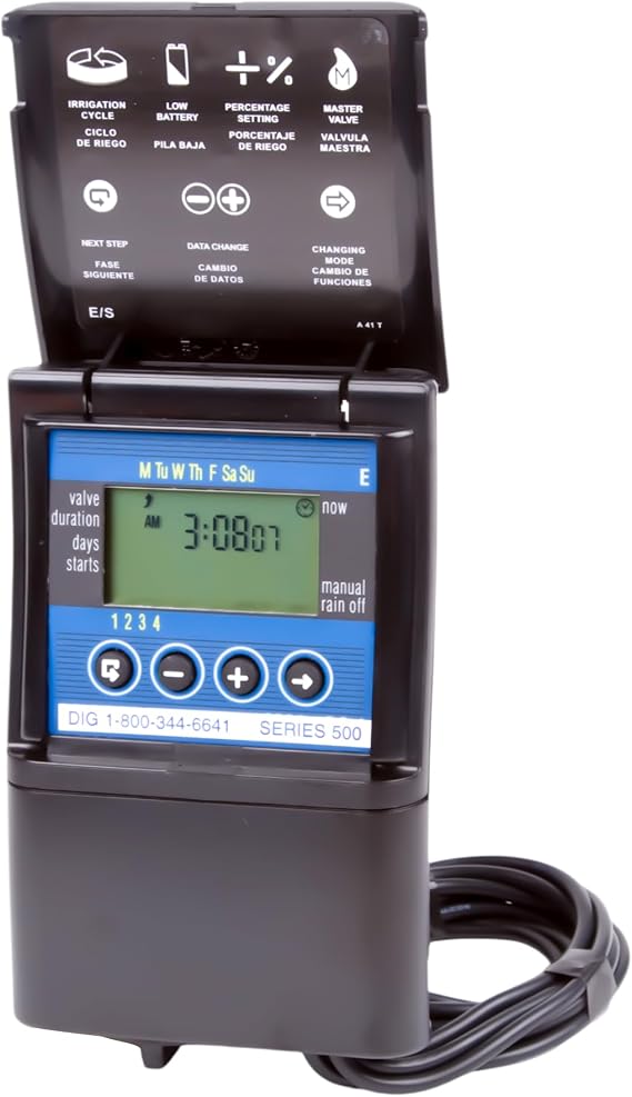 DIG 510 Series Battery Operated Irrigation Controller Single Station 9V Waterproof Programmable Timer