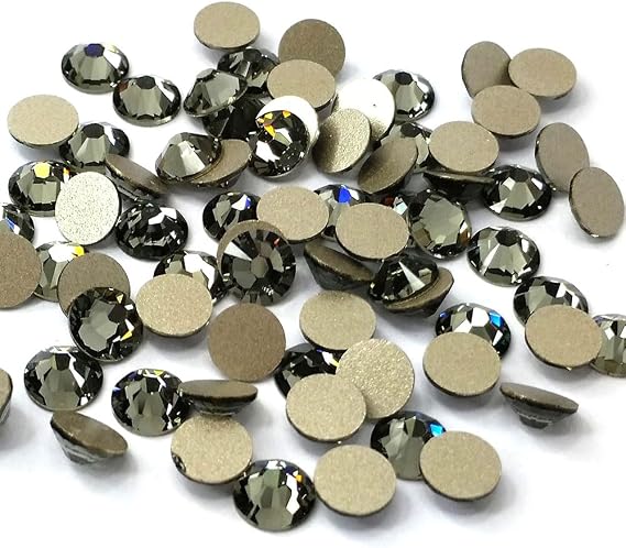 144 pcs Black Diamond (215) Swarovski 3mm SS12 Crystal Flat Backs No-Hotfix