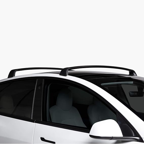 Tesla Model Y Roof Rack - 165lbs Load Rating for Bike, Ski and Cargo, Black