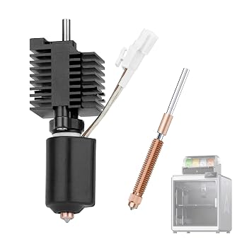 K2 Plus Ceramic Heating Block Kit with Extra Nozzle, High Flow Hotend Kit,Unicorn Quick Swap Nozzle Kit, 350C High Temperature Resistance, All-Metal Integrated Design for Creality K2 Plus