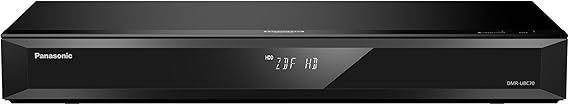 Panasonic DMR-UBC70EGK Blu-Ray recorder 3D Black DMR-UBC70EGK 2160p AVCHDMKVMP4MPEG4TS AACALACMP3WAVWMA JPEGMPO Blu-Ray video DVD-Video VCD BD-RBD-R DLBD-REBD-RE DLCD