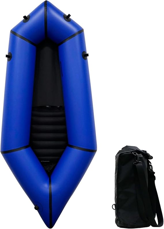 Packrafts Lightweight TPU Inflatable Kayak for Flat Water Rafting, Camping, Fishing/Water Adventures for 1 Person/2 Person Weight Capacity 350lb/300kg