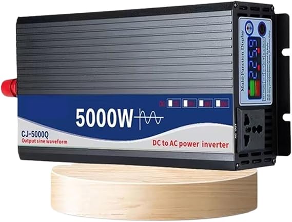 Pure Sine Wave Inverter DC 12V 24V 48V 60V to AC 220V Converter 3000W 4000W 5000W 50HZ 60HZ Automotive Power Car Solar Inverter Universal(5000W,24V_110V(60HZ))