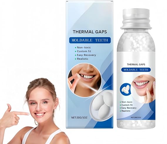 Temporary Tooth Filling Kit,Dental Repair Kit for Broken Teeth,Moldable False Teeth, Tooth Repair Beads for Temporary Tooth Replacement,Chipped T/ooth & Teeth Gap Filler Solution,Temporary T/ooth