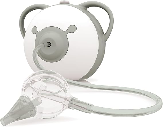 Nosiboo Pro Nasal Aspirator for Babies | Electric Nose Sucker (Gray) | Made in EU | Adjustable Suction Power | Premium Quality | Award-Winning Design