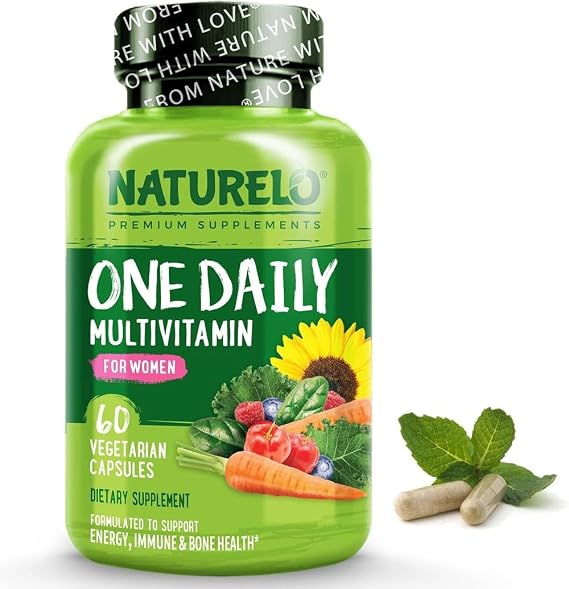 NATURELO One Daily Multivitamin for Women with Iron | 60 Caps | 2 Months