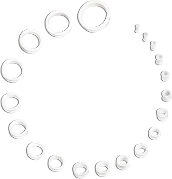 Phimosis Stretching Rings 20-Ring Set | for Pinhole Phimosis | with Removal Tool, Coconut Oil & Booklet | Phimosis at Home| Pinhole to Type 1