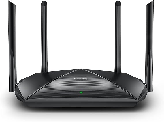 WiFi 6 Router, AX1800 Smart WiFi Router, 4-Stream Dual Band Wireless Router for Home Internet & Gaming, 1.5GHz Quad-Core CPU, MU-MIMO, OFDMA, Parental Control, VPN, IPv6 (Model KX450)