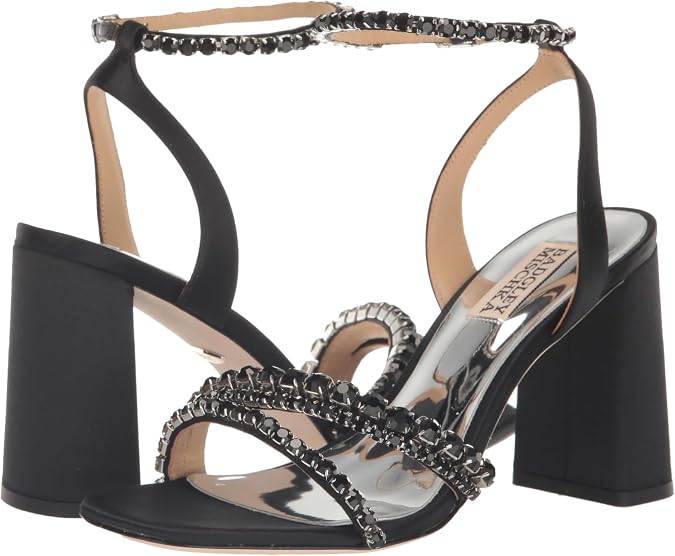Badgley Mischka Women's Feisty Pearl Block Heel