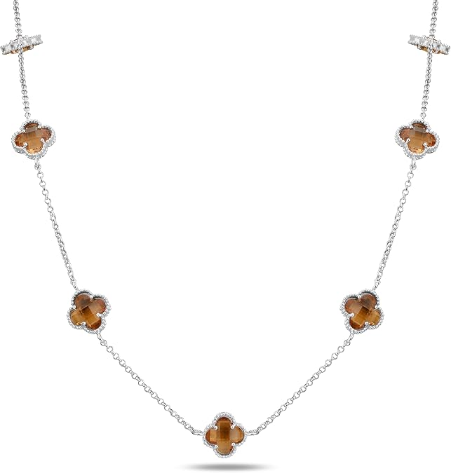 Leaf Clover Zultanite Necklace for Women - Color Change Zultanite Necklace, Turkish Handmade Silver Necklace, Unique Gift Idea