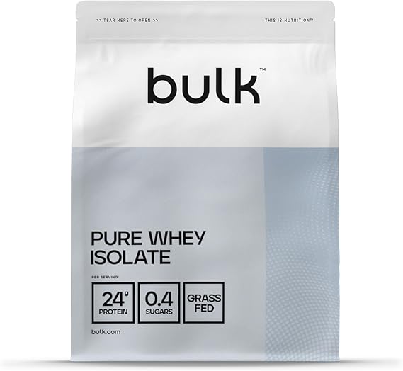 Bulk Pure Whey Isolate 90, Chocolate Peanut, 2.5kg | 25g Protein per Serving, Ultra-Filtered Whey Isolate, Low Sugar, Low Fat, Fast Absorption, Supports Muscle Maintenance