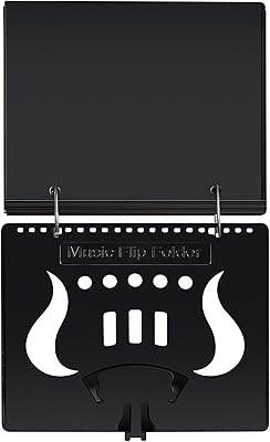 Amylove Music Flip Folder Marching Band Plastic Flip Folder with 20 Windows 40 Pcs Sheets