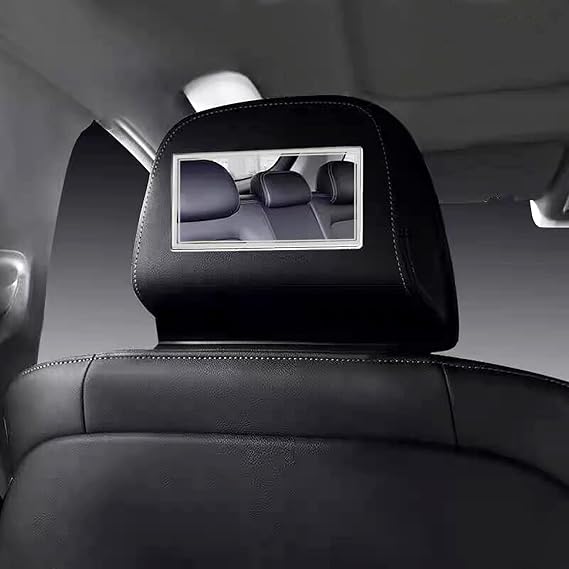 Universal Car Interior Cosmetic Mirror,Portable Auto Vanity Mirror For Sun Visor And Car Seat Back-Square