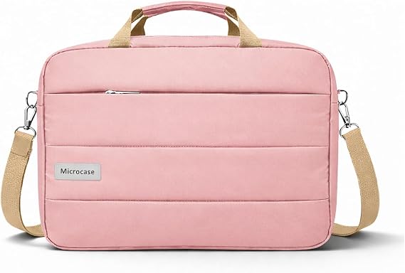 Microcase Macbook Air 15 inch M4 2025 ile Uyumlu Tablet Notebook Macbook Evrak Çantası Pembe AL5496
