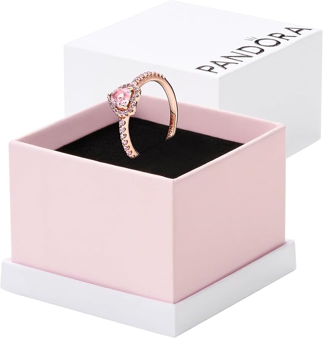 PANDORA Elevated Heart Ring | Jewelry for Women with Gift Box, Chunky Cocktail Ring
