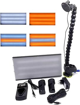 COMAAM Paintless Dent Remova Lamp Light Car dent Repair Tools PDR Light Paintless Dent Repair Tools, Car Dent Reflector LED Stripe Line Board, 50x36x18cm