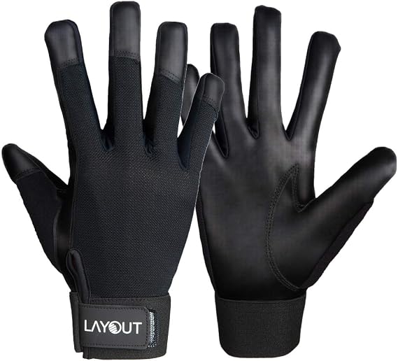 Layout Classic Disc Sports Glove All-Weather Grip for Disc Golf & Ultimate Frisbee | Throw Farther with Higher RPMs | Durable Synthetic Palm, High Grip and Friction