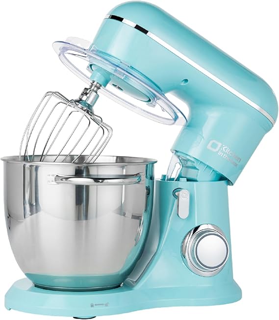 Kitchen in the box 6L Stand Mixer, 10 Speeds Electric Food Mixer for Baking | Kitchen Mixer for Family Baking, Multi Colors with Dough Hook, Whisk & Beater for Cake, Bread & Pizza Dough