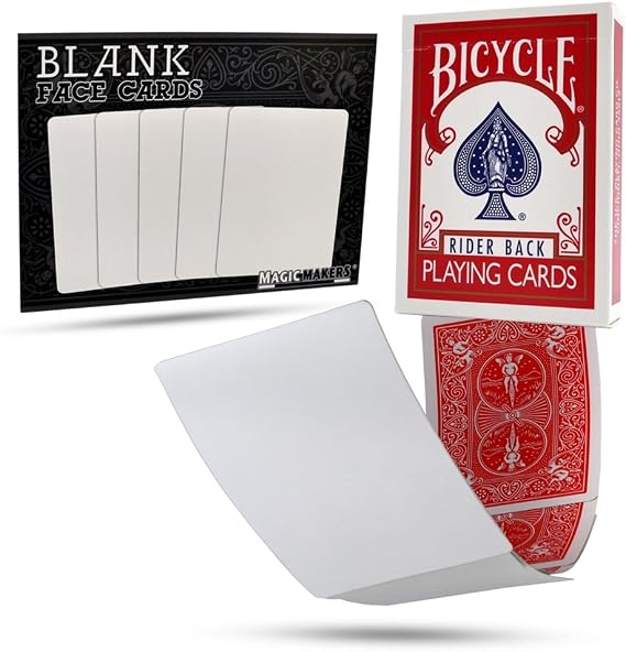 Blank Playing Cards Bicycle Deck - Red Backs