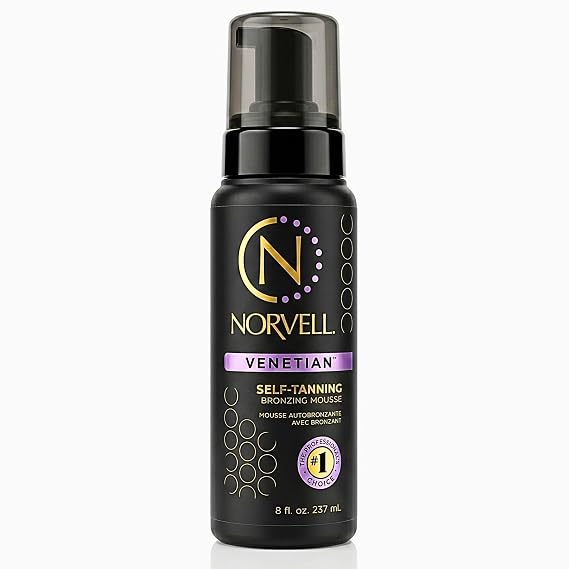 Norvell Venetian Sunless Self Tanner Mousse with Bronzer, 8 fl oz