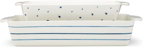 Lenox Blue Bay Rectangular Bakers 2-Piece Set, 9.70, Multi