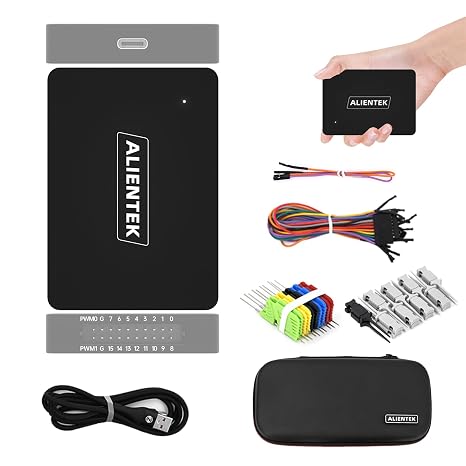 DL16 USB Logic Analyzer with 250MHz Max Sample Rate,16Channels , 1Gbits Memory, USB 2.0 Interface,ARM FPGA Debug Protocol Decoding Software (DL16-1+Big/small test hook)