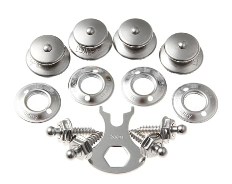 Snap Fasteners Boat Marine Canvas Cover Snap Button Screw Studs Kit Stainless Steel Nickel Plated