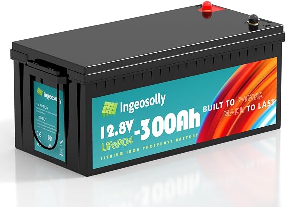 12V 300Ah Lithium LiFePO4 Battery, 3840Wh Lithium Iron Phosphate Battery Built-in 200A BMS, 8000+ Deep Cycles &10-Year Lifetime 12Volt Batteries for RV, Off-Grid, Solar Power System, Marine