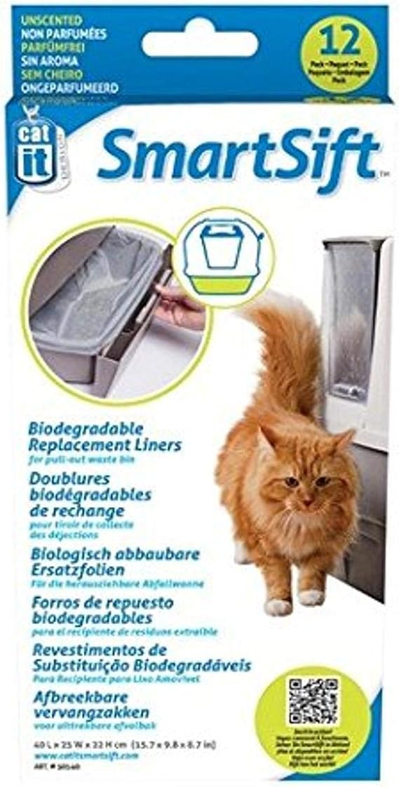 Catit Catit Smart Sift biodegradable coasters for cat toilet, 40 x 25 x 22 cm, pack of 12