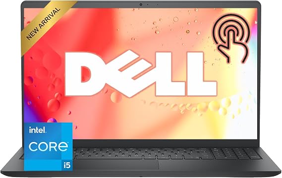 Dell 15.6" FHD Touchscreen Laptop | 13th Gen Intel Core i5-1334U | 8GB RAM | 256GB PCIe SSD | Wi-Fi 6 | 1080p Webcam | Copilot AI | HDMI | Business & Study Ready | Windows 11