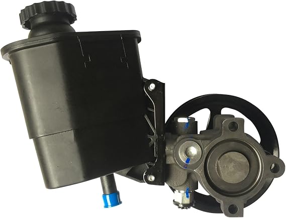 Edelmann Elite Power Steering Pump 6166PR W/Pulley/Reservoir - for 2007-03 Dodge Ram 2500, 3500, 4000; 5.9L, 6.7 DIESEL