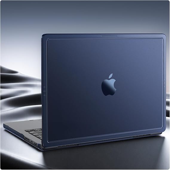Soonjet CrackGuard for MacBook Pro 14 inch Case | M5 M4 M3 M2 M1 Pro/Max 2026-2021 | Anti-Crack Upgrade | Seamless Fit | Anti Fingerprint & Scratch | Hard Shell Laptop Cover | Midnight Clear