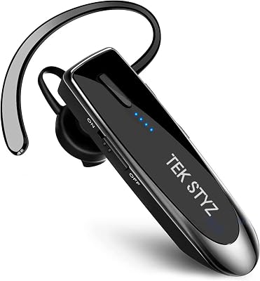 Bluetooth 5.3 Headset Compatible with Alcatel OneTouch Hero 8 Wireless Earpiece, IPX5 Waterproof, Dual Microphones, Noise Reduction, 60 Days Standby  22Hrs HD Talk Time!