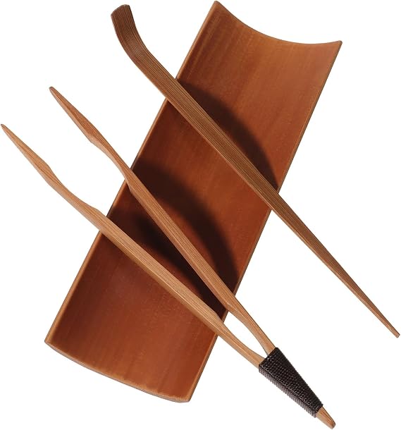 PRETYZOOM Gongfu Tea Set Accessories Chinese Tea Utensils Clip Needle Spoon for Loose Ceremony Set for Kung Fu Brewing 1 7.08 X 2.36 X 0.78 in