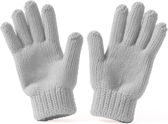 FULLLIGHT TECH Solid-colored gloves (White, One Size)