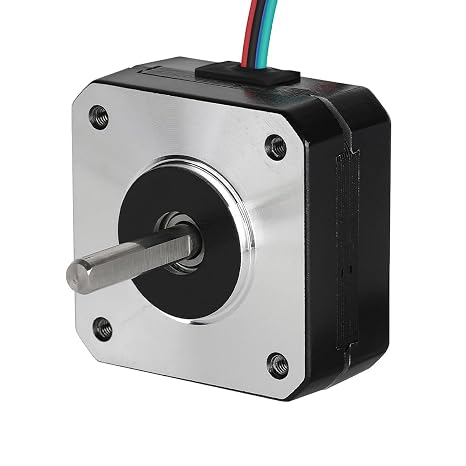 Nema 17 Stepper Motor Bipolar 1A 13N.cm Holding Torque 2-Phase 4-Wire 1.8 Deg 42x42x20mm Body for 3D Printer or CNC Machine