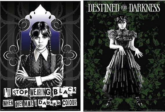 Wednesday Goth Poster (Pack of 2)