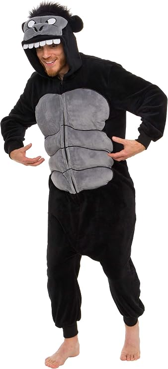 Funziez! Gorilla Costume - Adult Plush One Piece Animal
