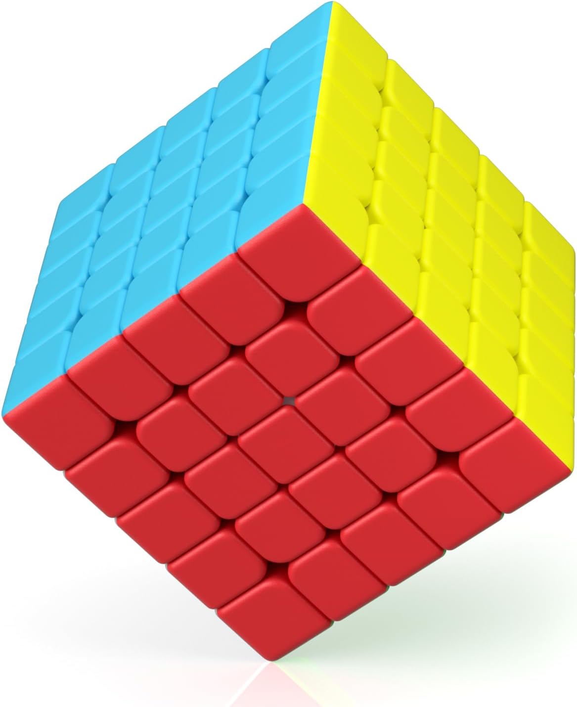 ROXENDA Speed Cube - Fast Smooth Turning Solid Durable & Stickerless Frosted, Best 3D Puzzle Magic Cube Toy - Turns Quicker than Original for kids Gift & Adult & Children5x5x5 Cube
