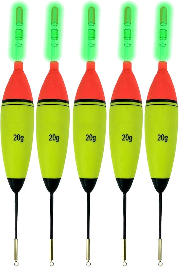QualyQualy Lighted Fishing Slip Bobber with Glow Sticks