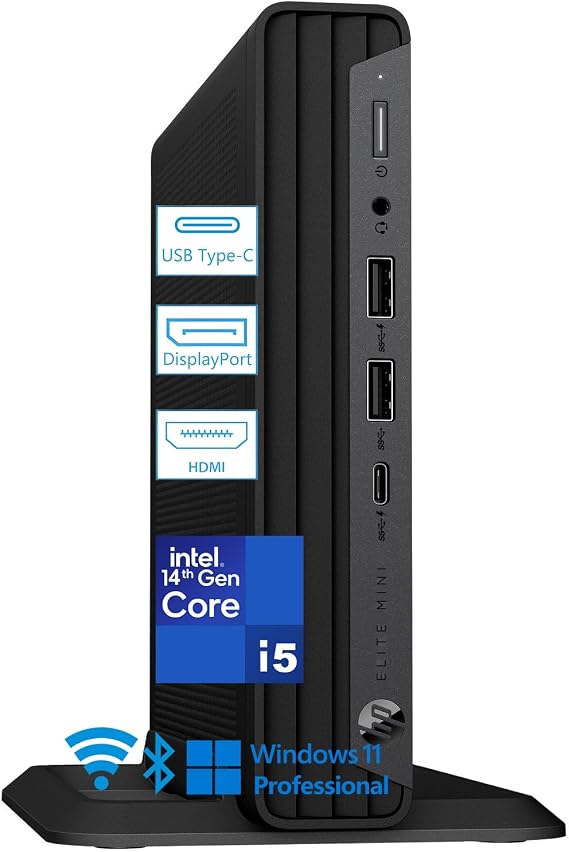 HP Elitedesk 800 G9 Mini PC, Intel Core i5-14500, 32GB DDR5, 1TB SSD