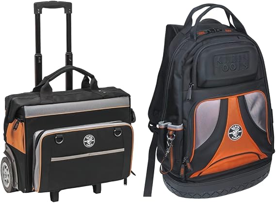 Klein Tools Tradesman Pro Tool Storage Bundle with Rolling Bag + Backpack