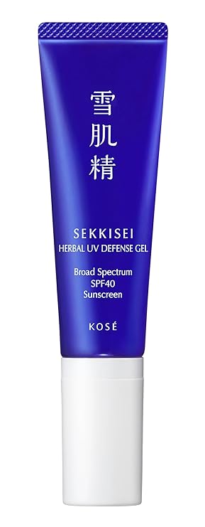 SEKKISEI Herbal UV Defense Gel Face Sunscreen SPF 40, 1 oz