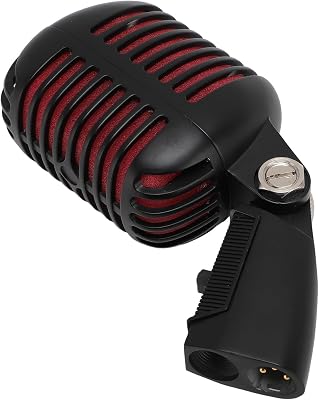 Dynamic Phone R Al Phone Stage Performance Ue Phone KTV Jazz Phone BlackVintage Mic PhoneVintage Phone Zinc Oy Self Tensioning Rotating Rack R Mic Phone for KTV Black Black