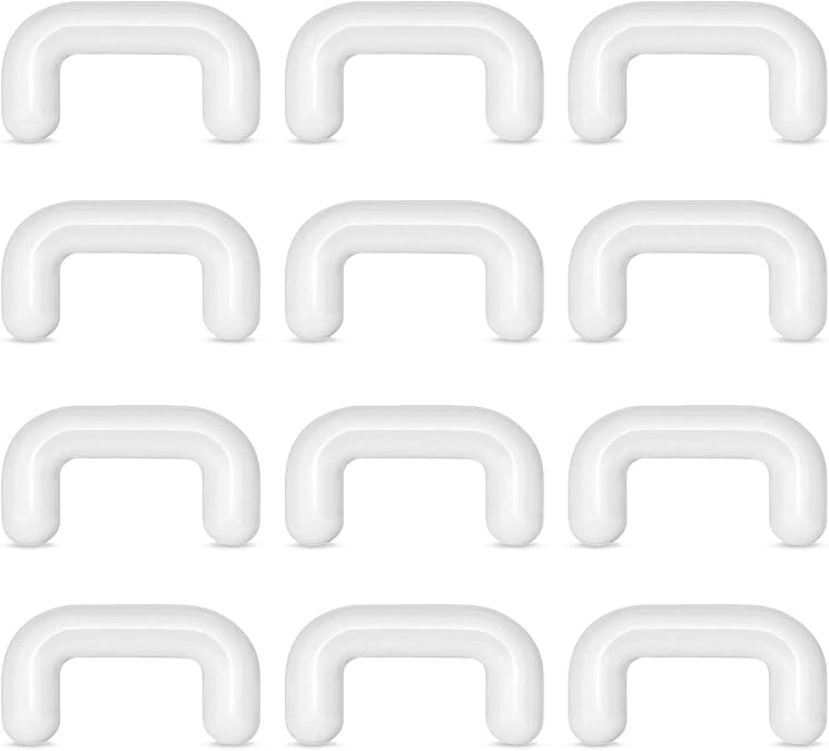 Briana Williams Septum Retainer 14G & 16G Clear Bioflex Septum Rings Flexible Piercing Retainer with 316L Stainless Steel