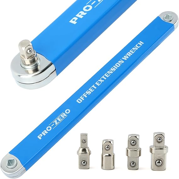 AUTUUCKEE Multifunctional Extension Wrench Repair Set - Universal Extension Wrench High Carbon Steel Hand Tools for Hard-to-Reach Areas, Home Car Repair Tool(Blue)