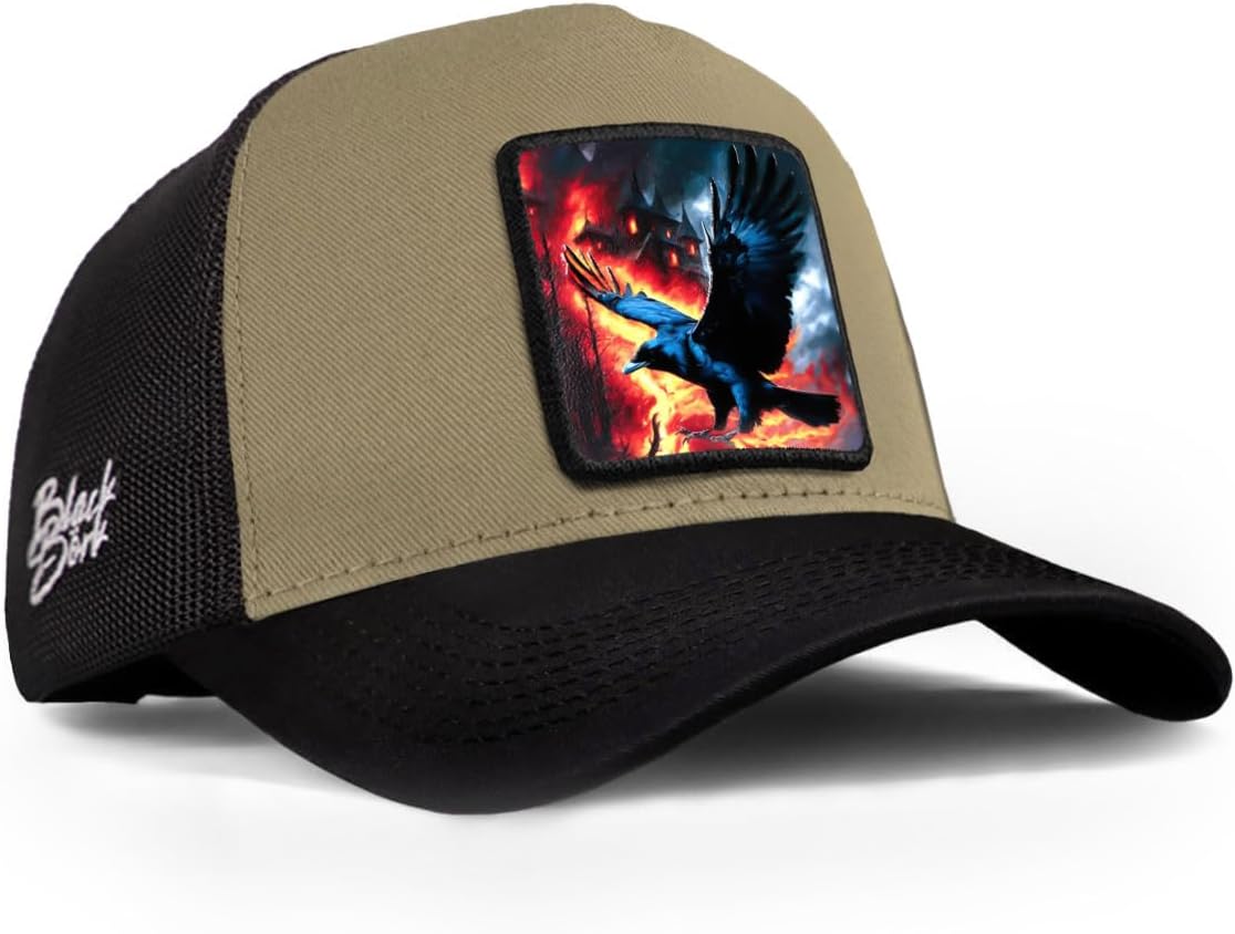 Karga Logolu Siyah-Vizon Trucker Şapka
